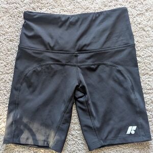 High-Waisted Black Bike Shorts